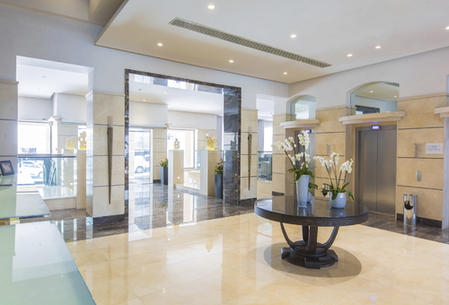 Eingangsbereich des Maritim Antonine Hotel & Spa auf Malta