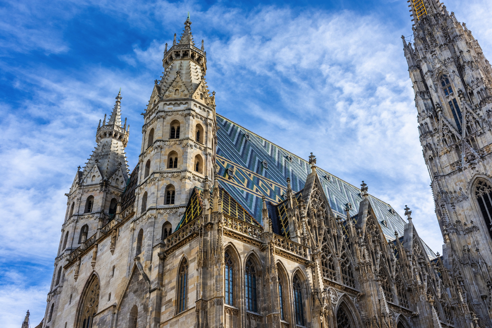 Blick auf den Stephansdom in Wien