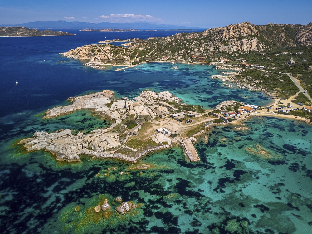 Luftansicht von Sardinien