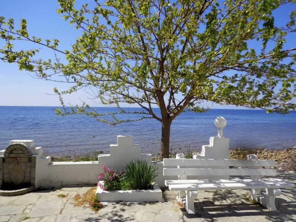 Meerblick in Skala Fourkas, Chalkidiki