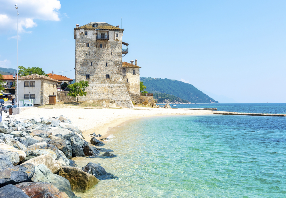Byzantine Turm, Athos, Chalkidiki