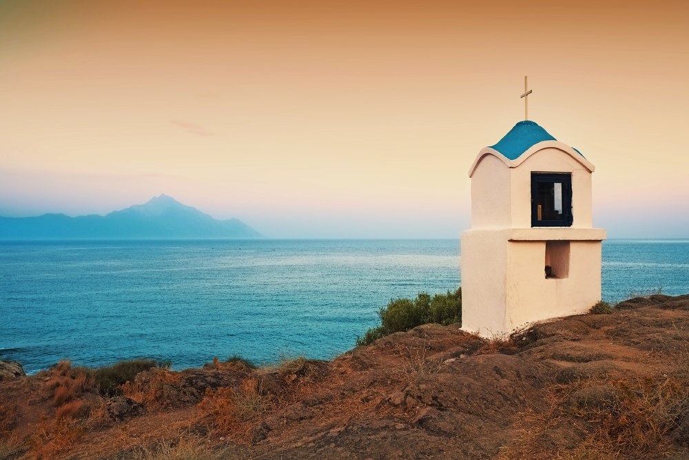 Kapelle auf der Halbinsel Chalkidiki, Griechenland