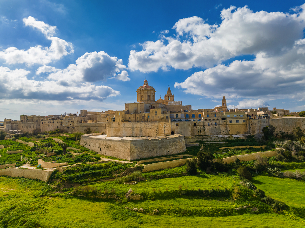 die alte Hauptstadt Maltas, die Stadt Mdina und deren Hauptkirche