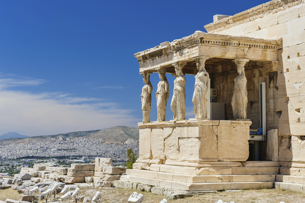 Karyatiden in Athen