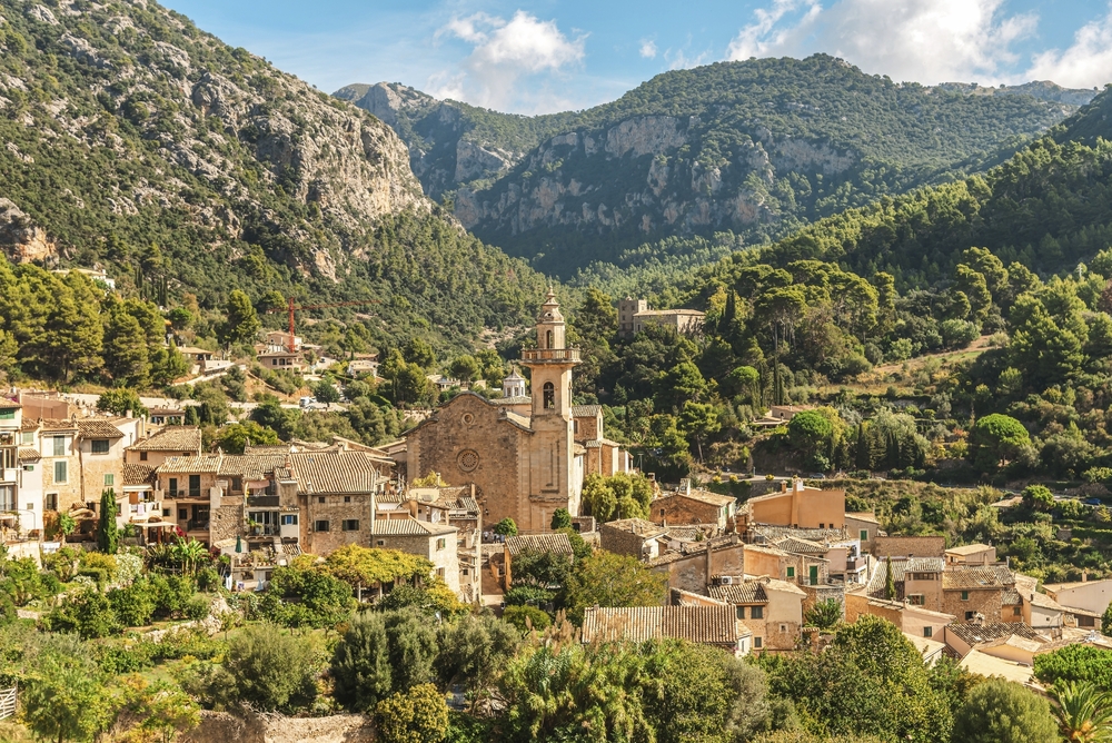 Ein historisches Dorf auf Mallorca, Spanien