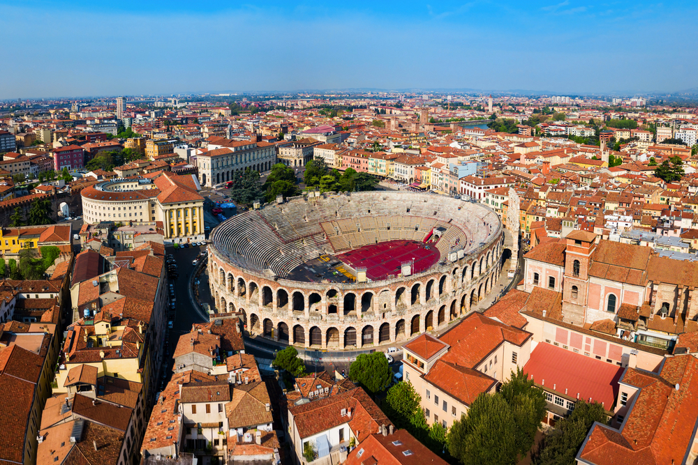 Luftaufnahme von Verona