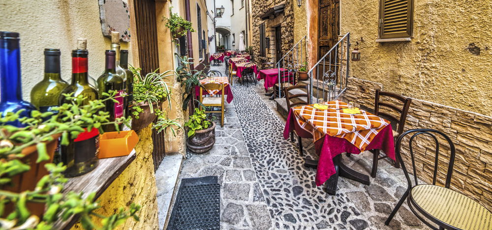 Kleine Gasse in der Altstadt von Castelsardo