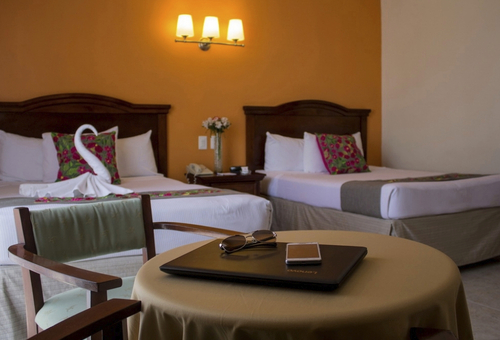 Doppelzimmer des Plaza Campeche Hotel