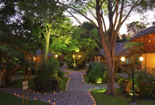 Anlage des Hotel Villas Chicanná