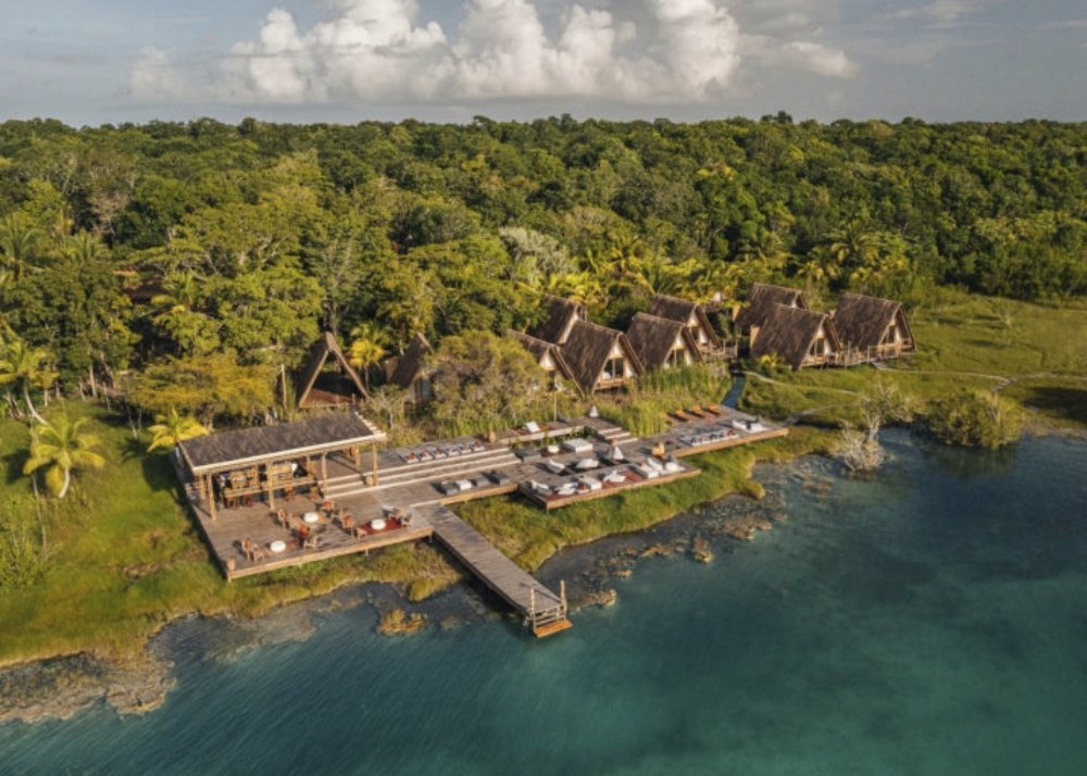 Anlage des Hotel Our Habitas Bacalar