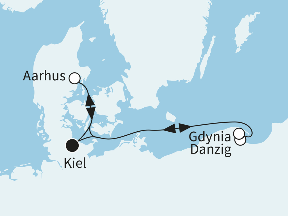 Routenverlauf Ostsee Mein Schiff Flow